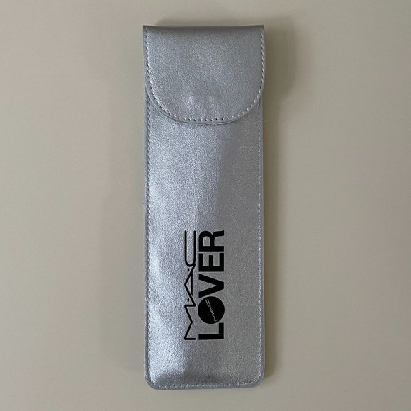 MAC Lover Straw and Pouch Set 3 Piece Stainless Steel Straws Cleaning Brush New - Picture 3 of 4